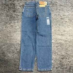 NWT Levi's 505 Jeans Womens 10 (28x29) Blue Relaxed Fit Tapered Leg Vintage 90s